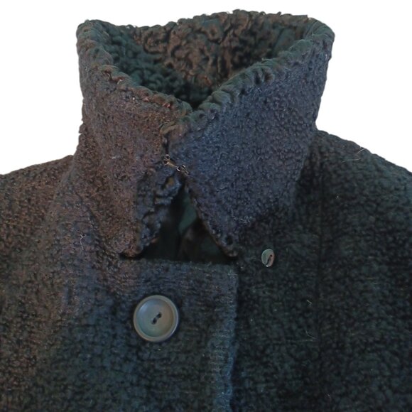 Faux Curly Lamb Jacket size XL - Lined - Vintage 4623 - Picture 5 of 9